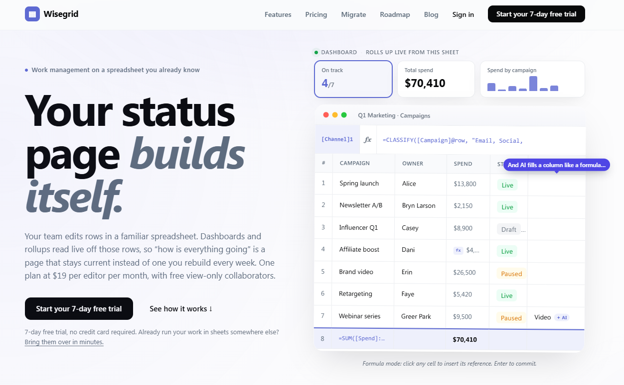 Wisegrid - Product Image
