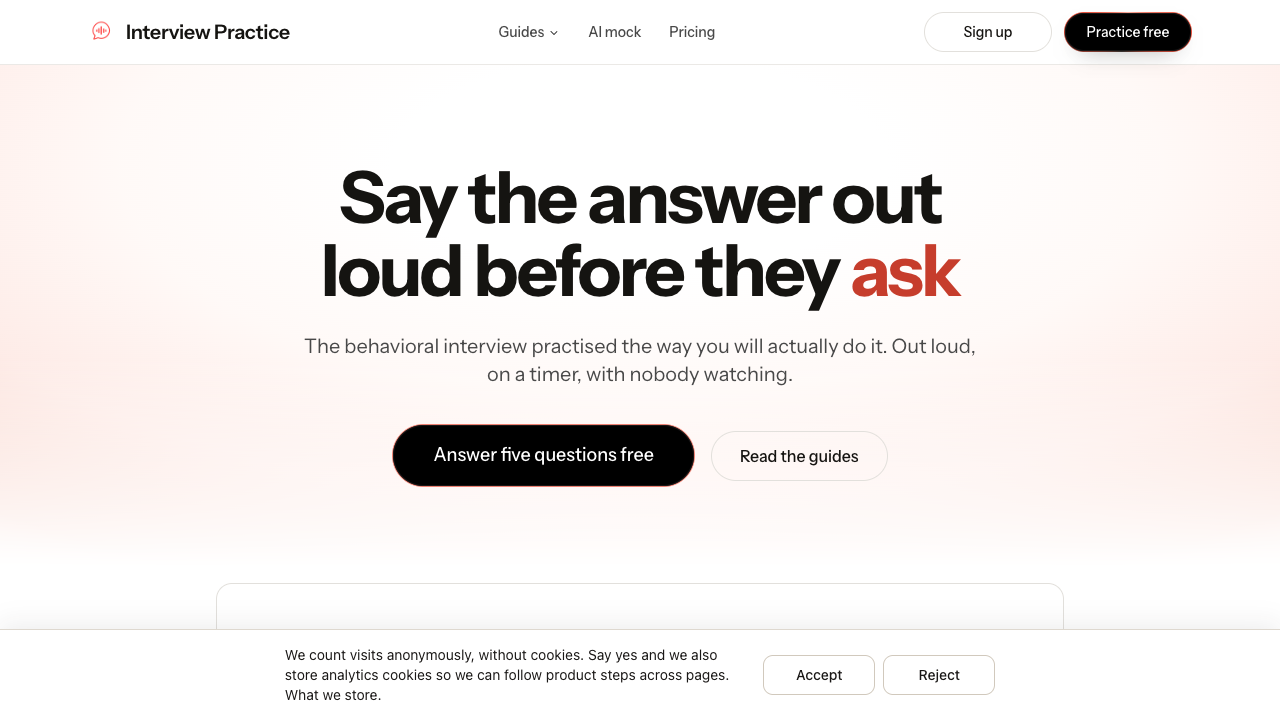 Interview Practice - Product Image