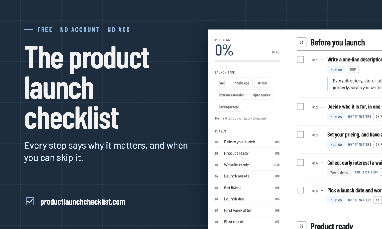 Product Launch Checklist - Product Image